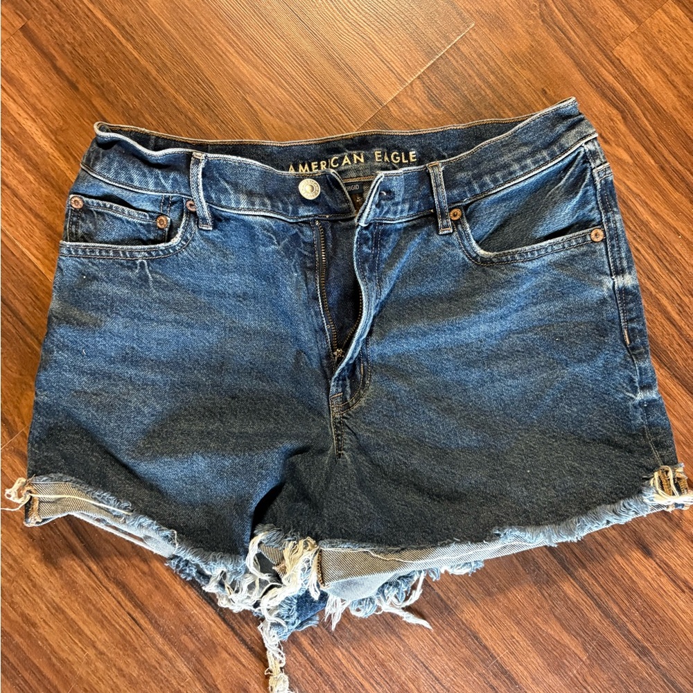 American Eagle Outfitters Blue Jean Shorts Classic Cut-Off Style